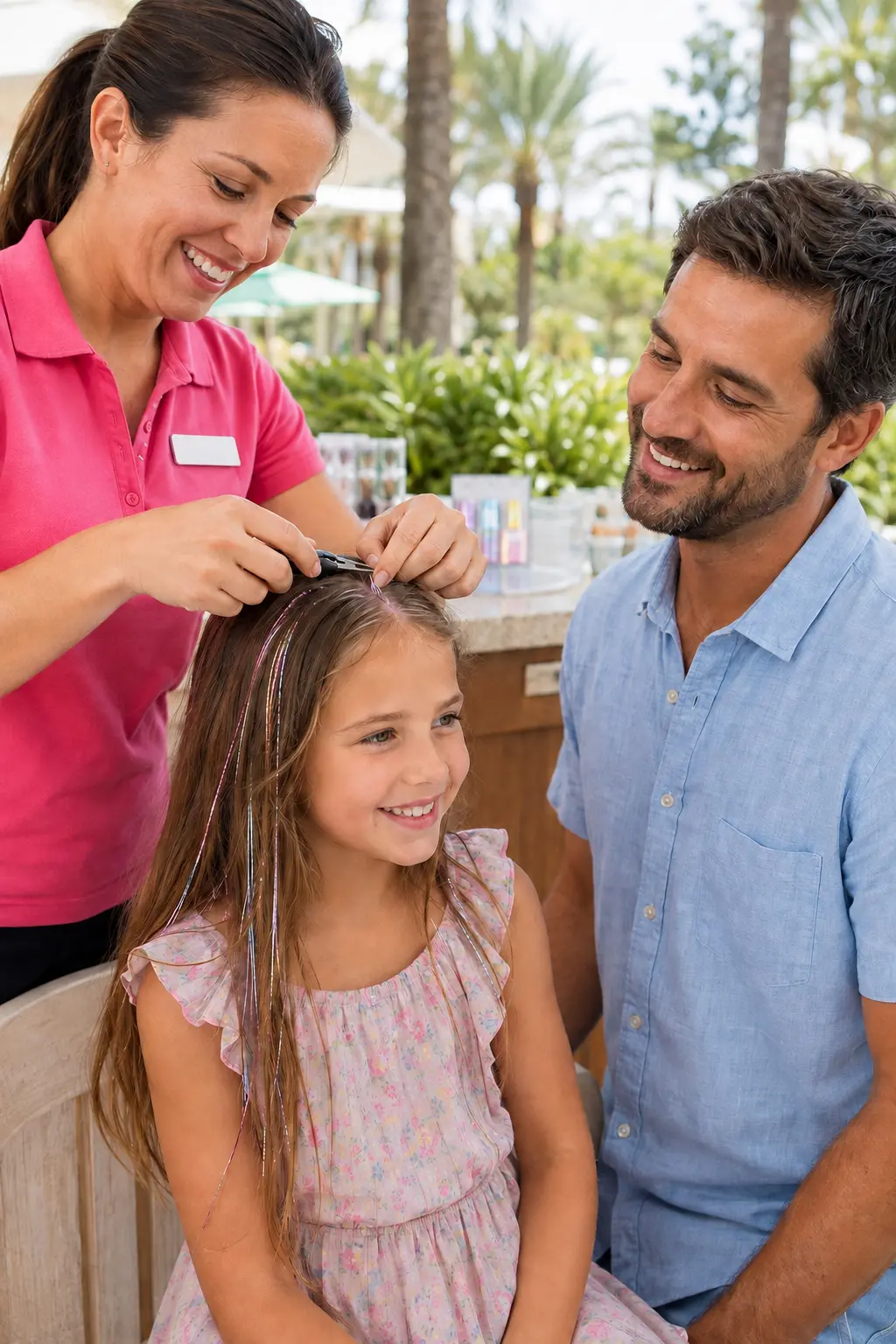 Fairy Hair. Brena's Arts & Activities family recreation experience at a resort