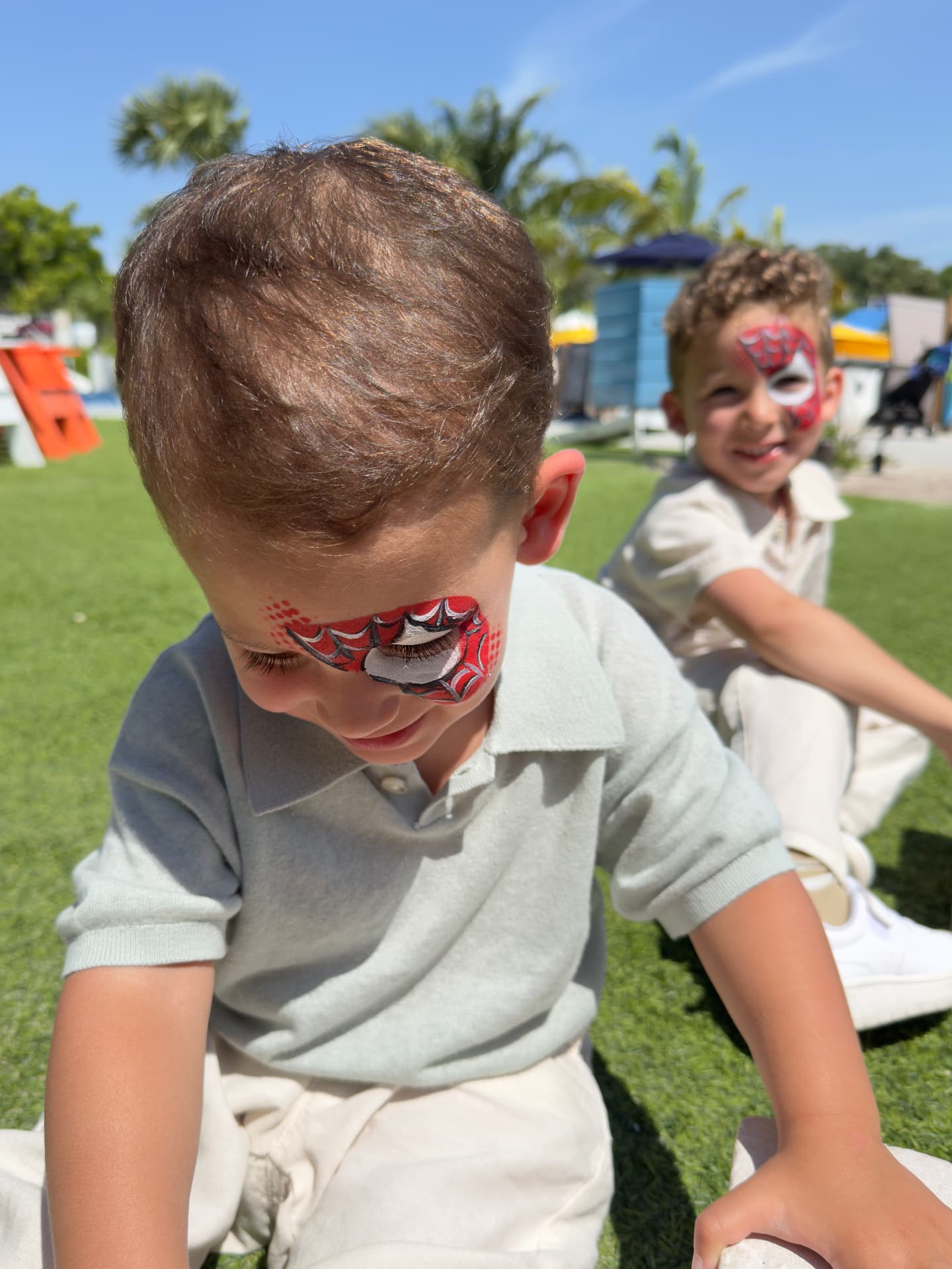 Face Painting. Brena's Arts & Activities family recreation experience at a resort